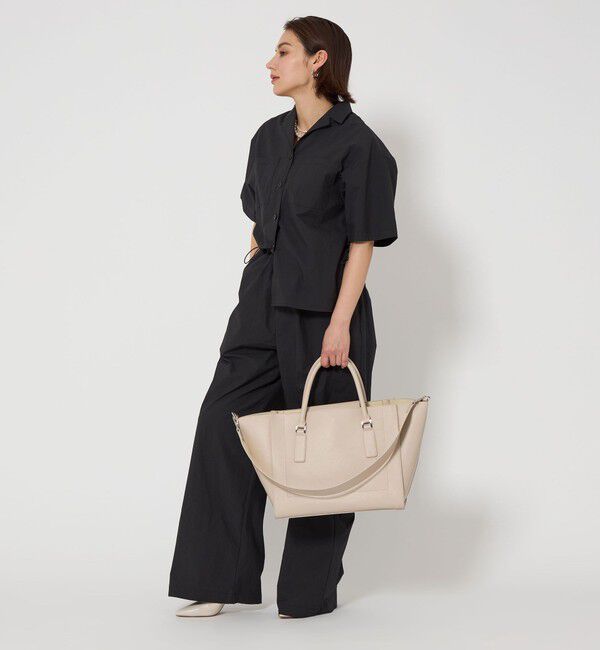 UNITED ARROWS green label relaxing「【WEB限定】トラペーズ ワイドベルト トートバッグ / A4 / 通勤」|トートバッグ|