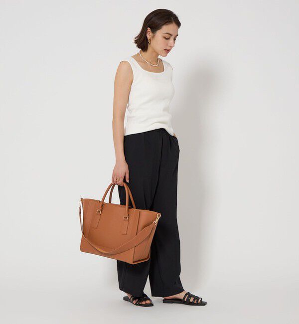 UNITED ARROWS green label relaxing「【WEB限定】トラペーズ ワイドベルト トートバッグ / A4 / 通勤」|トートバッグ|