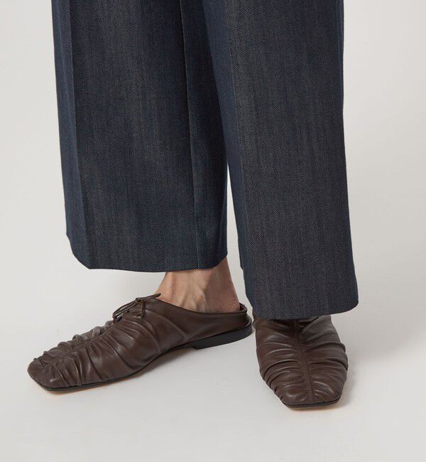 UNITED ARROWS green label relaxing「【結論シリーズ】ニーハイフレアパンツ デニム［size SHORT/TALLあり］」|デニム|