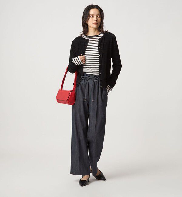 UNITED ARROWS green label relaxing「【結論シリーズ】ニーハイフレアパンツ デニム［size SHORT/TALLあり］」|デニム|