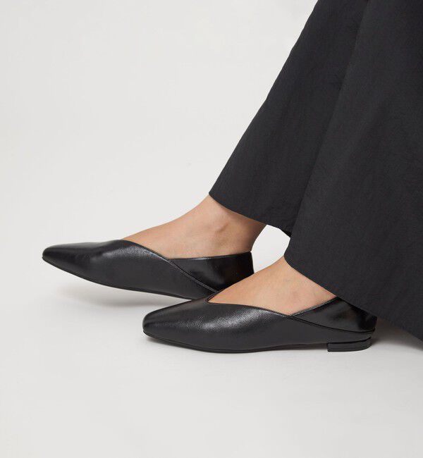 UNITED ARROWS green label relaxing「スクエア 2WAY フラットシューズ」|ローファー|