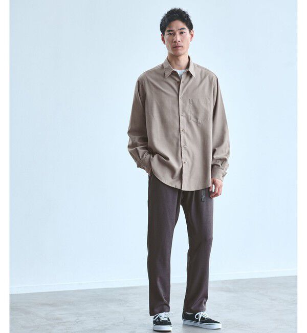 UNITED ARROWS green label relaxing「【WEB限定】ピーチツイル ジャストルーズ シャツ -防シワ-」|シャツ・ブラウス|