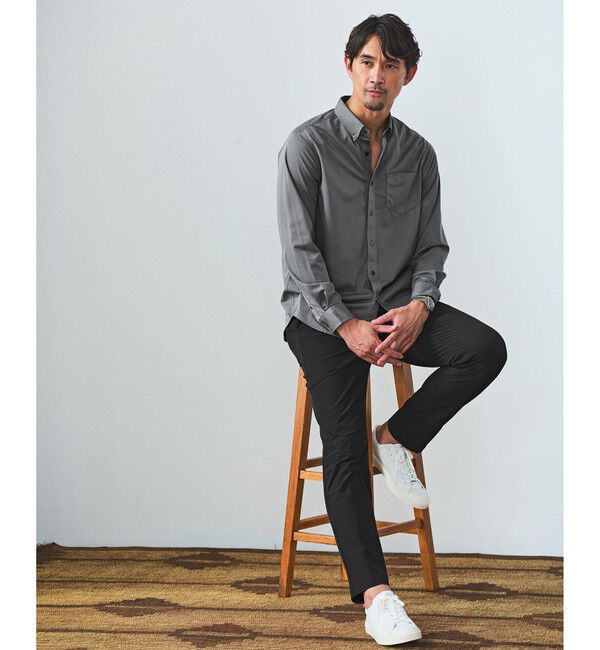UNITED ARROWS green label relaxing「【WEB限定】JUST fit トリコット ジャカード シャツ」|シャツ・ブラウス|