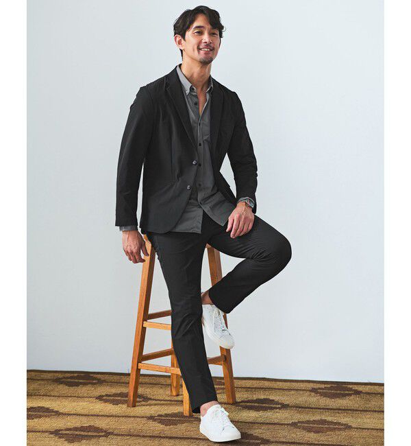 UNITED ARROWS green label relaxing「【WEB限定】JUST fit トリコット ジャカード シャツ」|シャツ・ブラウス|