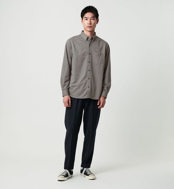 UNITED ARROWS green label relaxing「【WEB限定】JUST fit トリコット ジャカード シャツ」|シャツ・ブラウス|
