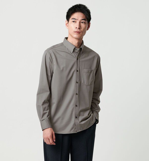 UNITED ARROWS green label relaxing「【WEB限定】JUST fit トリコット ジャカード シャツ」|シャツ・ブラウス|