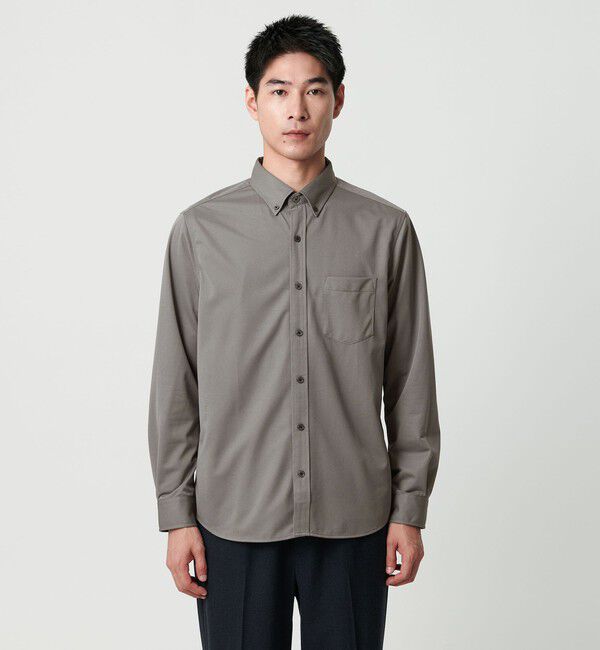 UNITED ARROWS green label relaxing「【WEB限定】JUST fit トリコット ジャカード シャツ」|シャツ・ブラウス|