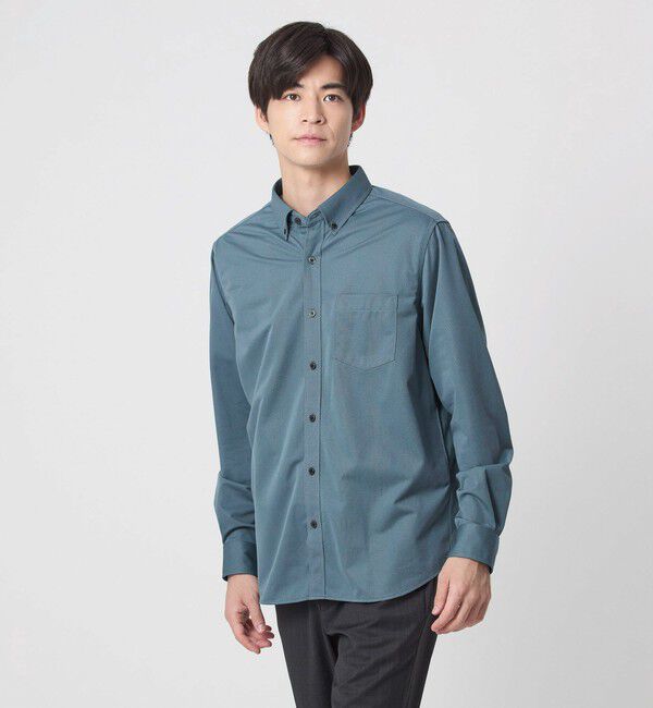 UNITED ARROWS green label relaxing「【WEB限定】JUST fit トリコット ジャカード シャツ」|シャツ・ブラウス|ROYAL