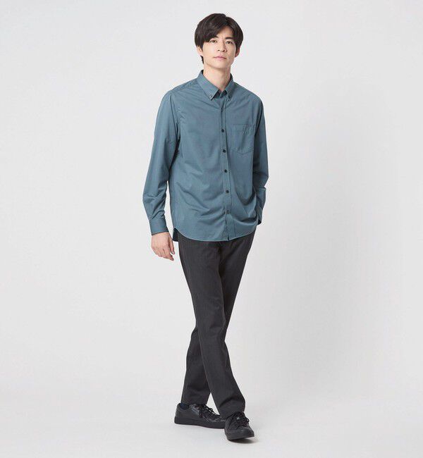 UNITED ARROWS green label relaxing「【WEB限定】JUST fit トリコット ジャカード シャツ」|シャツ・ブラウス|