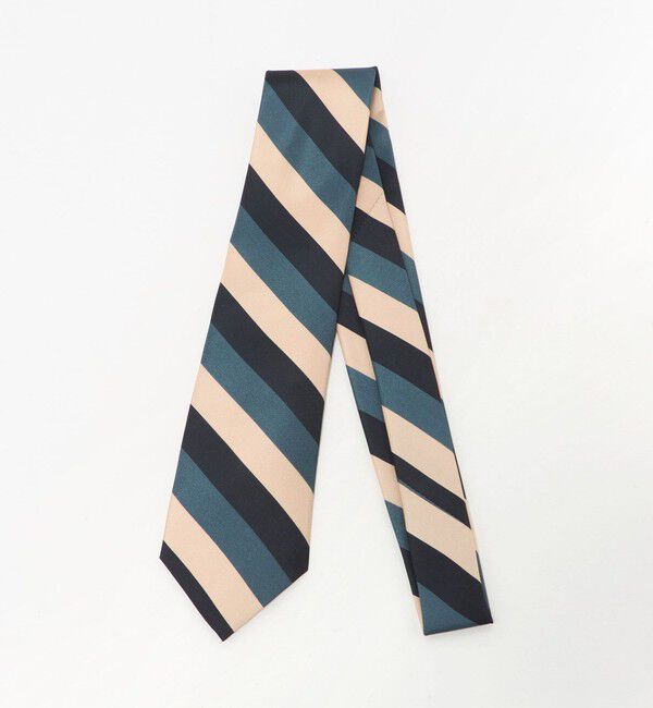 UNITED ARROWS green label relaxing「＜Luisa Esposito＞8.0cm スタンプ ストライプ2 ネクタイ」|ネクタイ・蝶ネクタイ|NAVY