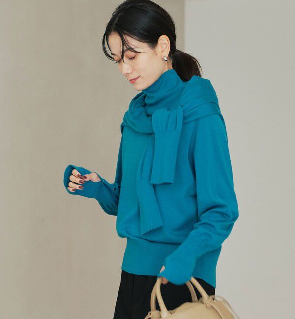 UNITED ARROWS green label relaxing「エブリタートルニット ウォッシャブル」|ニット・セーター|TURQUOISE