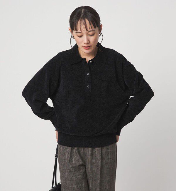 UNITED ARROWS green label relaxing「モールヤーン ポロニット プルオーバー ウォッシャブル」|ニット・セーター|