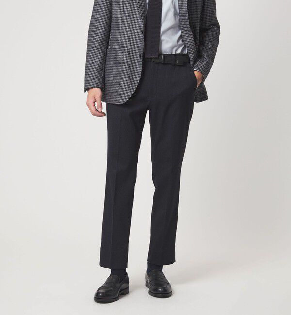 UNITED ARROWS green label relaxing「ポリエステルツイル スタンダード アジャスター スラックス」|スラックス|NAVY