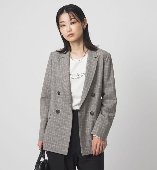 UNITED ARROWS green label relaxing「［size SHORTあり］カチリラ ダブル ジャケット  ウォッシャブル ストレッチ」|テーラードジャケット|