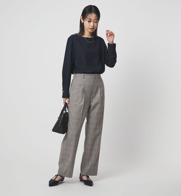 UNITED ARROWS green label relaxing「［size SHORT/TALLあり］カチリラ ストレート パンツ ウォッシャブル ストレッチ」|スラックス|