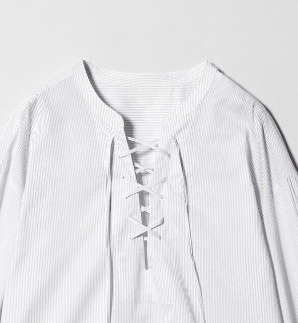 UNITED ARROWS green label relaxing「レースアップ ブラウス」|シャツ・ブラウス|