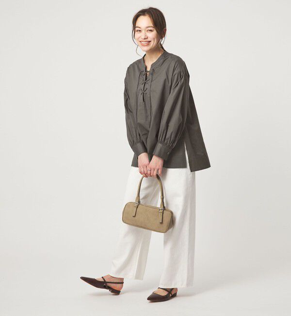 UNITED ARROWS green label relaxing「レースアップ ブラウス」|シャツ・ブラウス|