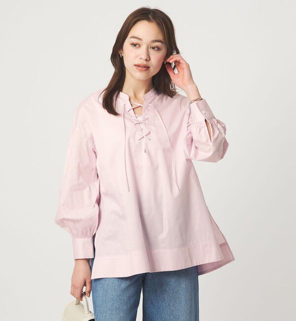 UNITED ARROWS green label relaxing「レースアップ ブラウス」|シャツ・ブラウス|