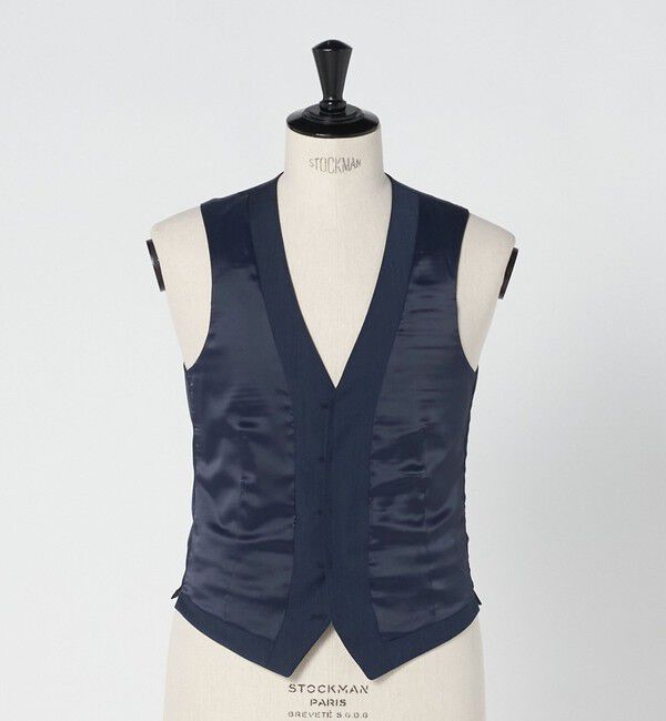 UNITED ARROWS green label relaxing「A+ TWPU トロピカル無地 スリム 5B セットアップ ベスト -ウォッシャブル-」|スーツ|