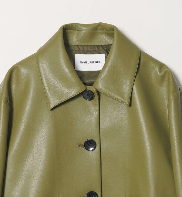 EMMEL REFINES「＜EMMEL REFINES＞EM レザーライク ショートブルゾン」|その他|
