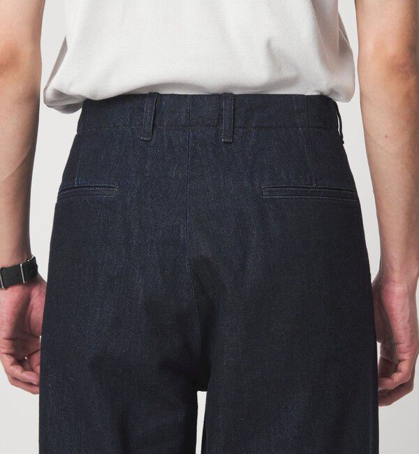 UNITED ARROWS green label relaxing「ウォッシュド ワイド デニムパンツ」|デニム|