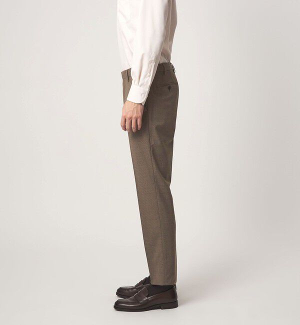 UNITED ARROWS green label relaxing「A+ TWPU チドリ スリム セットアップ パンツ スラックス -ウォッシャブル・ストレッチ・ウエストアジャスタ」|スーツ|