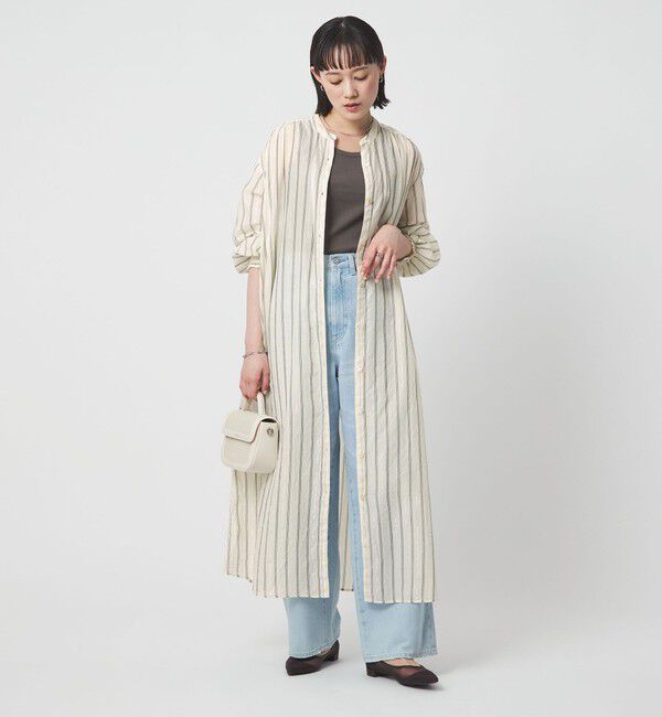 UNITED ARROWS green label relaxing「ギャザー シャツワンピース」|ワンピース|