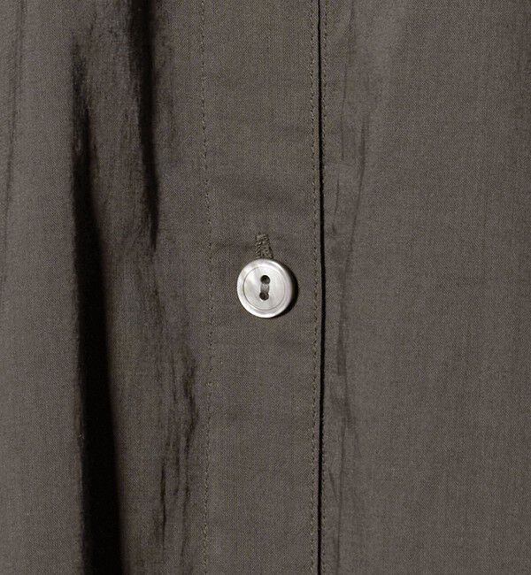 UNITED ARROWS green label relaxing「ギャザー ソリッド シャツワンピース」|ワンピース|