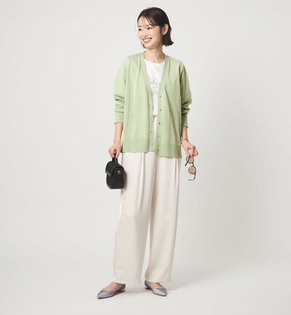 UNITED ARROWS green label relaxing「シャーリー Vネック ニット カーディガン ウォッシャブル」|カーディガン|