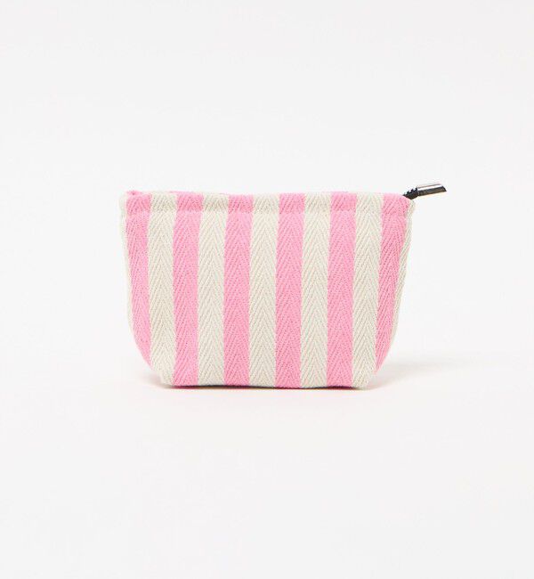 EMMEL REFINES「＜EMMEL REFINES＞EM ストライプ ポーチ」|財布|PINK