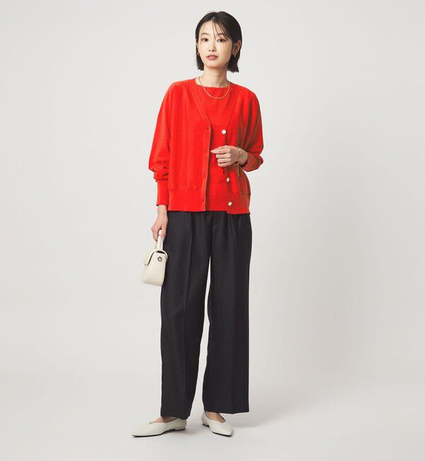 UNITED ARROWS green label relaxing「HIYOKE Vネック ニット カーディガン マシンウォッシャブル 接触冷感 UVカット 遮熱」|カーディガン|