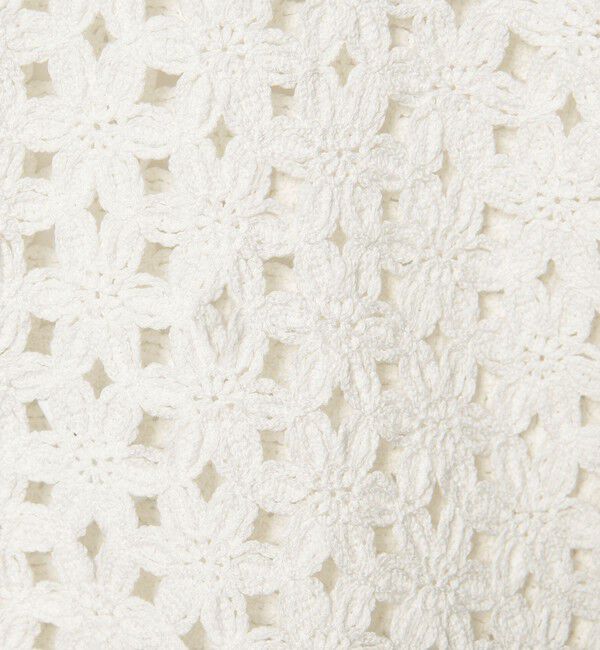 EMMEL REFINES「＜EMMEL REFINES＞EM HW フラワーシシュウ ショートスリーブ ニット」|ニット・セーター|