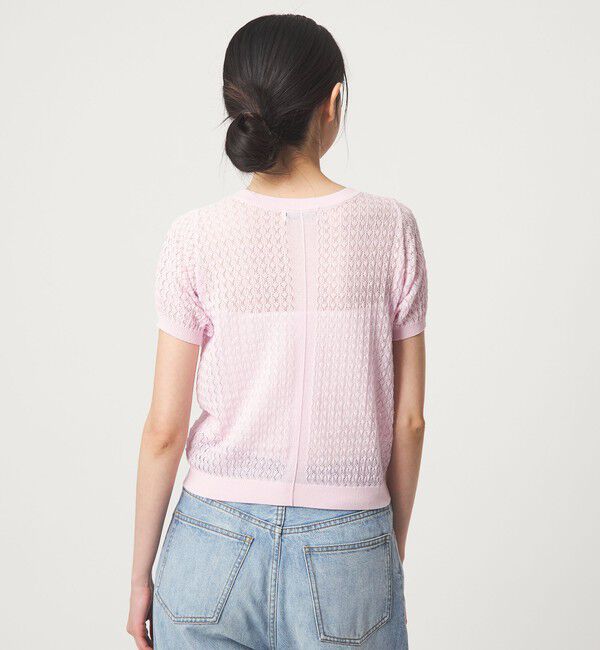 EMMEL REFINES「＜EMMEL REFINES＞EM HW スカシアミ ショートスリーブ ニット」|ニット・セーター|