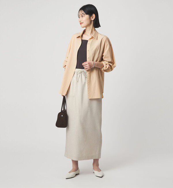 UNITED ARROWS green label relaxing「［size SHORTあり］スラブオックス スカート マシンウォッシャブル」|タイト|