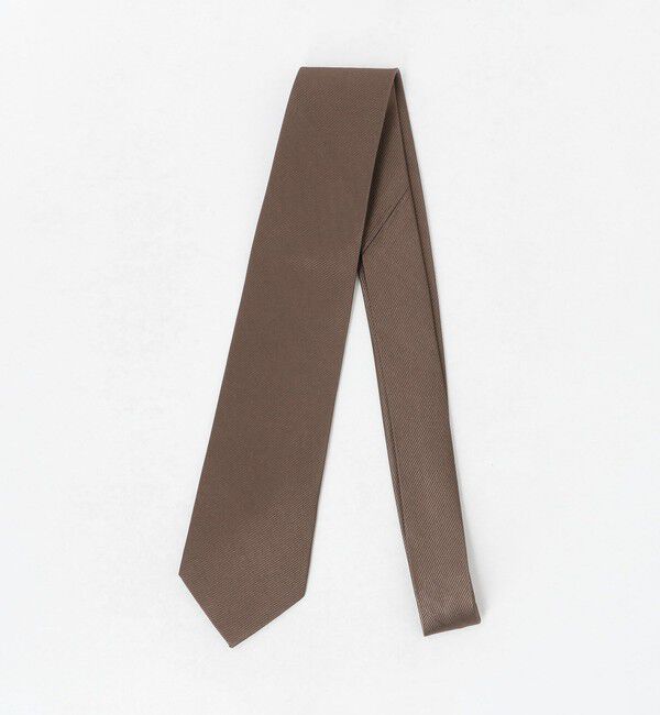 UNITED ARROWS green label relaxing「GLR シルク1 8.0cm ソリッド ネクタイ」|ネクタイ・蝶ネクタイ|DK.BROWN