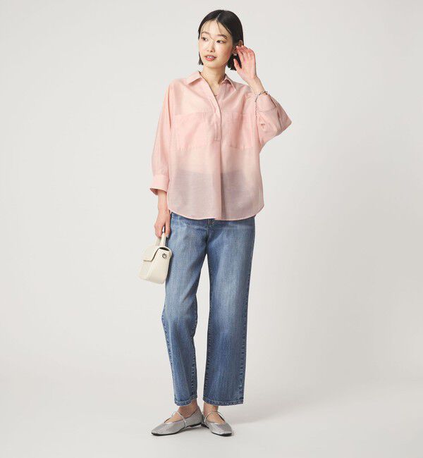 UNITED ARROWS green label relaxing「カールマイヤー スキッパー ポケット シャツ マシンウォッシャブル 通気性」|シャツ・ブラウス|