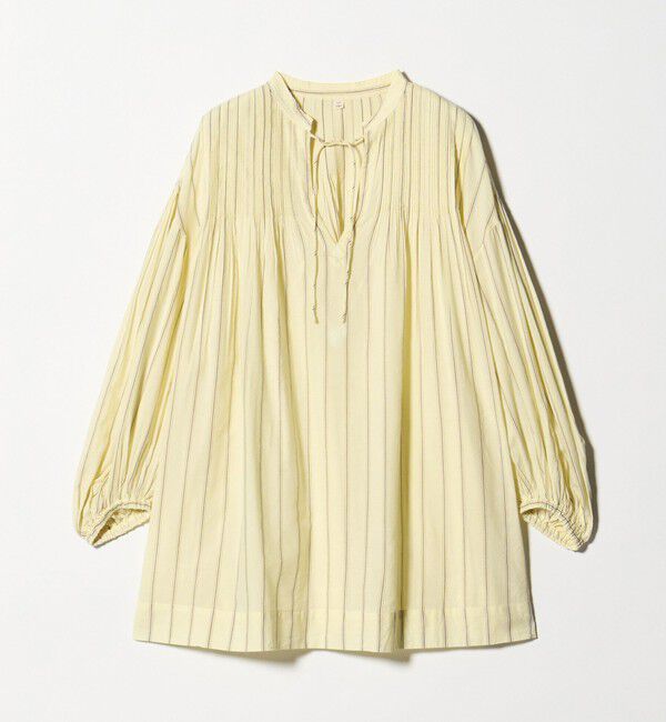 UNITED ARROWS green label relaxing「ボリュームスリーブ ピンタック ブラウス」|シャツ・ブラウス|YELLOW