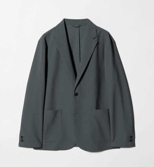 UNITED ARROWS green label relaxing「ワープ ニット リラックス ジャケット -ストレッチ・吸水速乾-」|テーラードジャケット|MD.GRAY