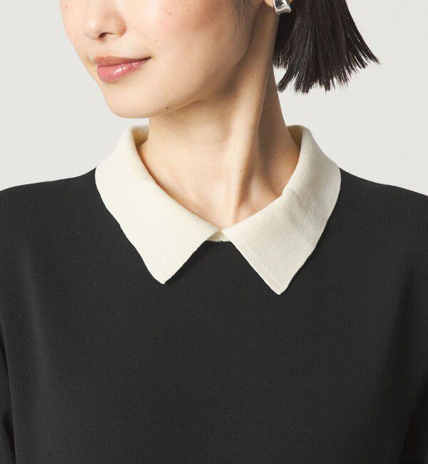 UNITED ARROWS green label relaxing「ハイショク エリツキ ショートスリーブ ニット ワンピース」|ワンピース|