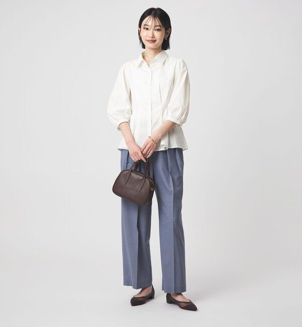 UNITED ARROWS green label relaxing「ウエスト タック フレア シャツ」|シャツ・ブラウス|