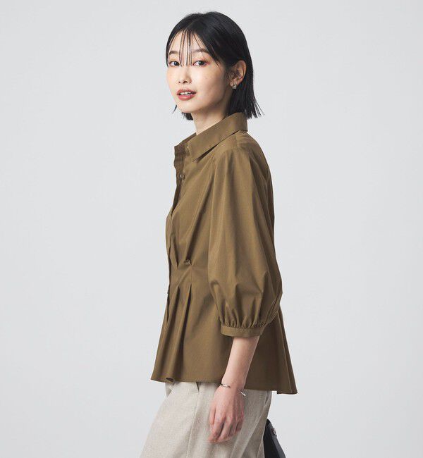 UNITED ARROWS green label relaxing「ウエスト タック フレア シャツ」|シャツ・ブラウス|