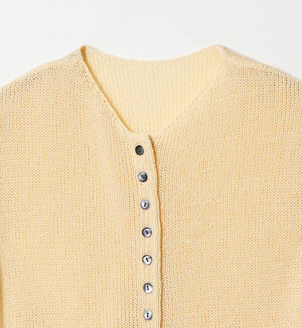 EMMEL REFINES「＜EMMEL REFINES＞EM ソフトニット ボタン ショートスリーブ」|ニット・セーター|