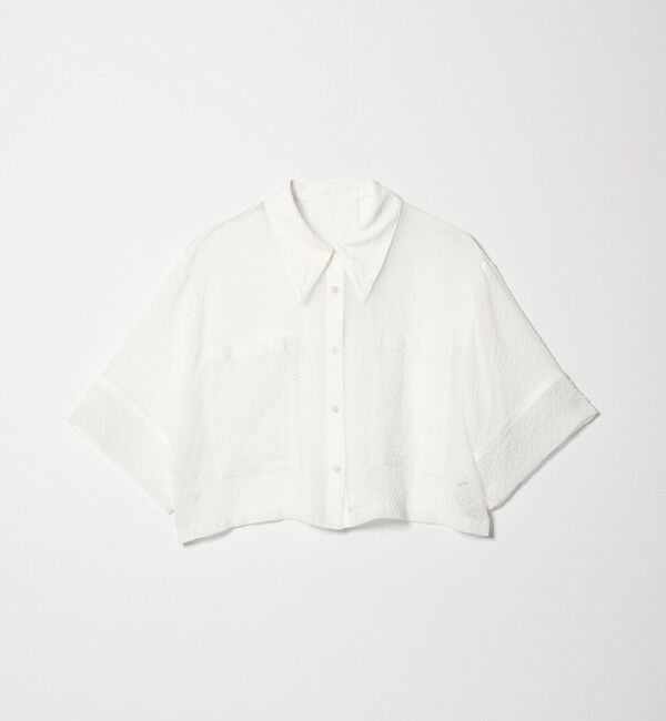 EMMEL REFINES「＜EMMEL REFINES＞EM シアー ポコ シャツ」|シャツ・ブラウス|WHITE