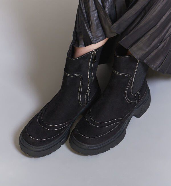 BEAUTY&YOUTH UNITED ARROWS「＜PAES＞ステッチ サイドゴア ショートブーツ 」|ショートブーツ|