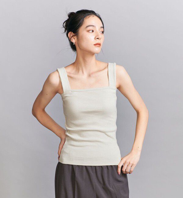 BEAUTY&YOUTH UNITED ARROWS「コットンブレンド ベア タンクトップ」|タンクトップ|NATURAL