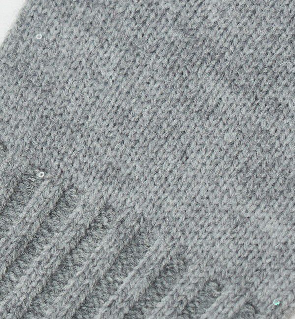 BEAUTY&YOUTH UNITED ARROWS「スパンコール リブ フィンガーレス グローブ」|手袋|