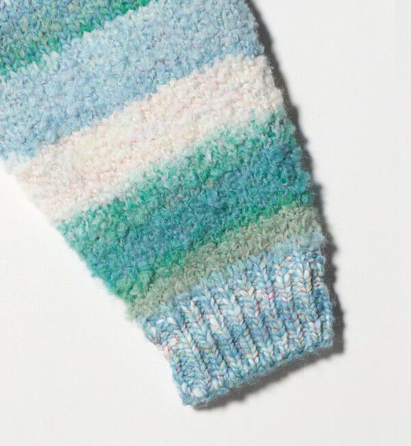 BEAUTY&YOUTH UNITED ARROWS「マルチボーダー ニットプルオーバー」|ニット・セーター|