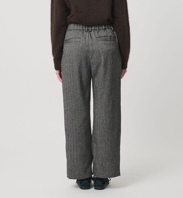 BEAUTY&YOUTH UNITED ARROWS「【WEB限定】裏起毛ヘリンボーン タックワイドパンツ ウォッシャブル」|チノ|