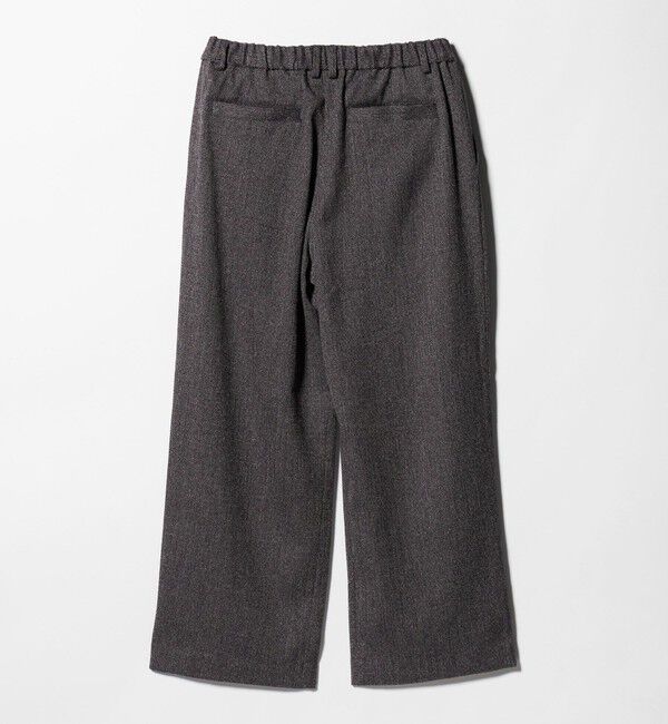 BEAUTY&YOUTH UNITED ARROWS「【WEB限定】裏起毛ヘリンボーン タックワイドパンツ ウォッシャブル」|チノ|