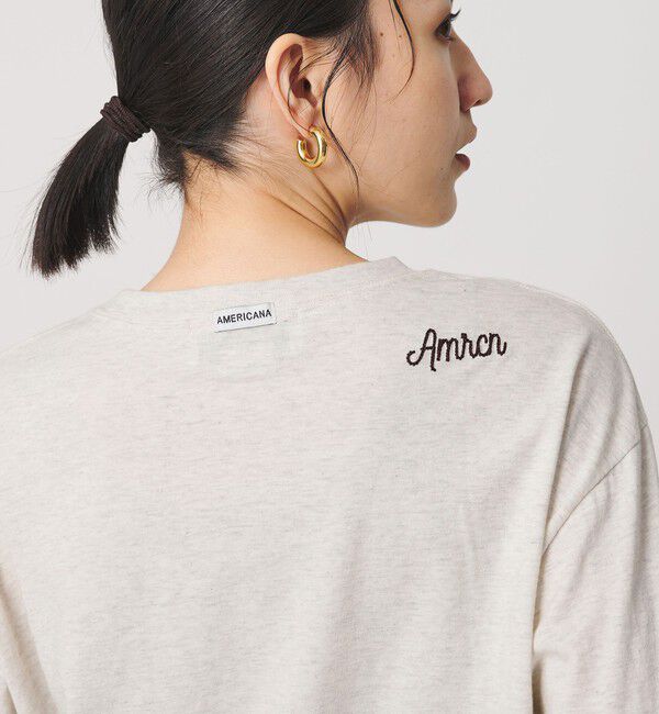 BEAUTY&YOUTH UNITED ARROWS「【WEB限定/別注】＜Americana＞プリント ロングスリーブTシャツ」|Tシャツ・カットソー|